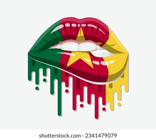 Sweet Cameroon Lips Flag Icon