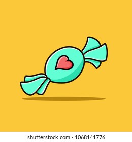 Sweet candie flat icon