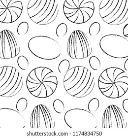 sweet candies icon pattern