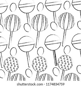 sweet candies icon pattern