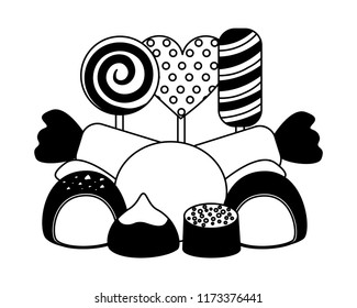 sweet candies isolated icon