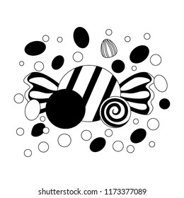 sweet candies isolated icon