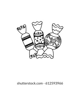 sweet candies isolated icon