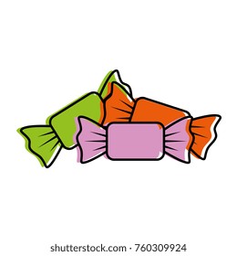 sweet candies isolated icon