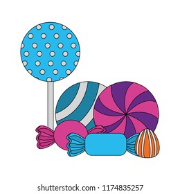 sweet candies lollipops caramels gummy