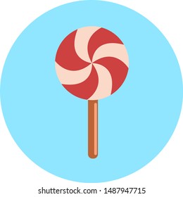 Sweet candy with 2 colors icon