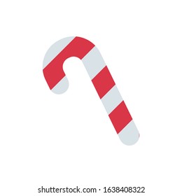 Sweet candy cane design, dessert food delicious sugar snack and tasty theme Vector illustration