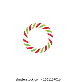 Sweet Candy cane icon illustration vector