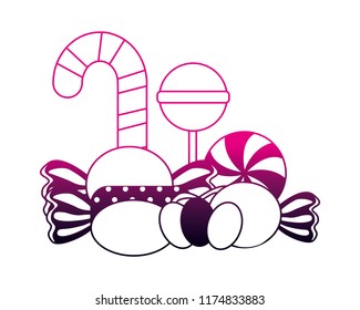 sweet candy cane lollipops bonbons confectionery