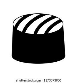 sweet candy of chocolate isolated icon