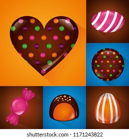 sweet candy concept