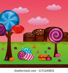 sweet candy concept