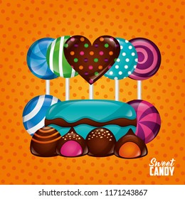 sweet candy concept
