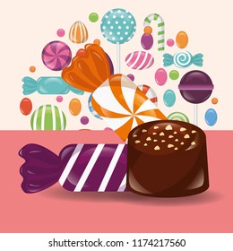 sweet candy concept