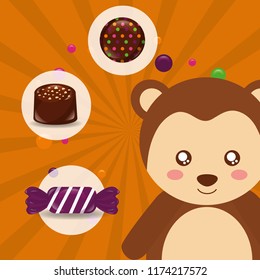 sweet candy concept