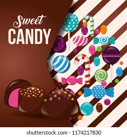 sweet candy concept