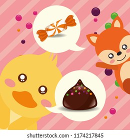 sweet candy concept