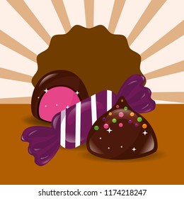 sweet candy concept