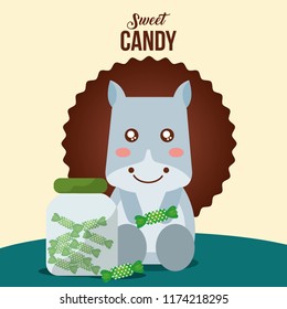 sweet candy concept