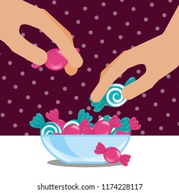 sweet candy concept