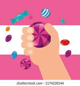 sweet candy concept