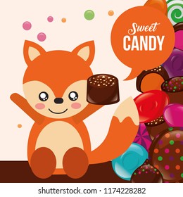 sweet candy concept