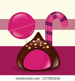 sweet candy concept