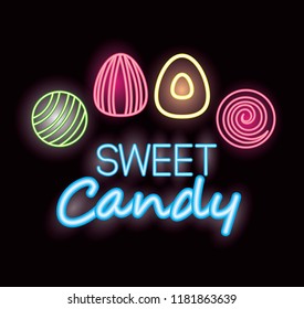 sweet candy concept
