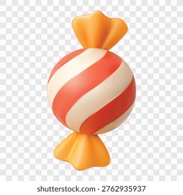 Sweet Candy and Confectionery Vector Icon Set | 3D icon set | striped hard candy