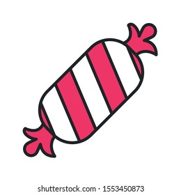 sweet candy delicious isolated icon vector illustration design
