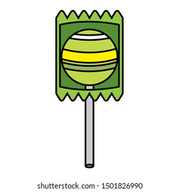 Sweet candy design, dessert food delicious sugar snack and tasty theme Vector illustration