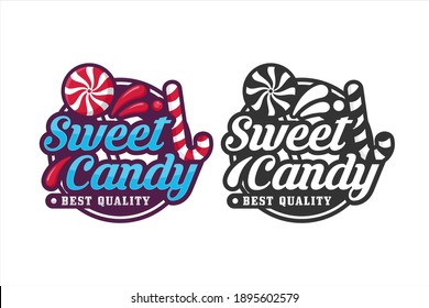Logotipo de diseño dulce premium-1