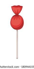 Sweet candy design, Sugar caramel bonbon food dessert snack tasty and vintage theme Vector illustration