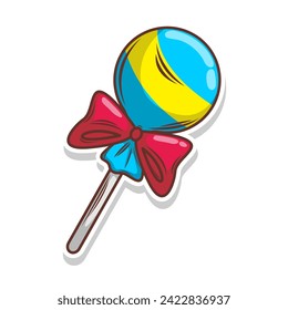 Sweet candy doodle hand draw illustration