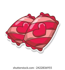 Sweet candy doodle hand draw illustration