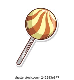 Dulce doodle mano de caramelo dibujo ilustración