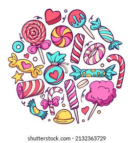 Sweet Candy Doodle Pack para su negocio o mercancía