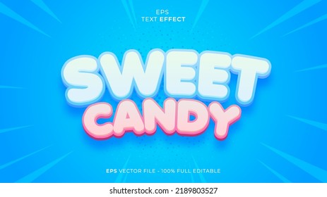 Sweet Candy Editable Text Effect Font