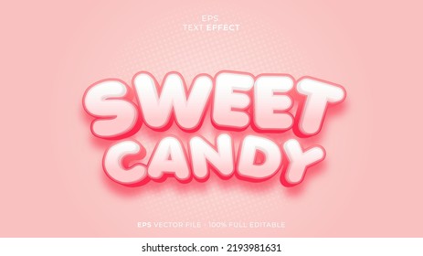 Sweet Candy Editable Text Effect Font