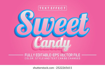 Sweet Candy font Text effect editable