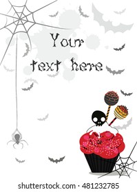 Sweet candy Halloween background