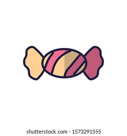 Sweet candy icon design, dessert food delicious sugar snack and tasty theme Vector illustration
