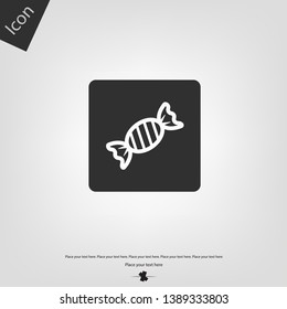 Sweet candy icon. Vector illustration