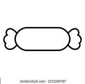 sweet candy isolated icon