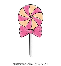sweet candy isolated icon