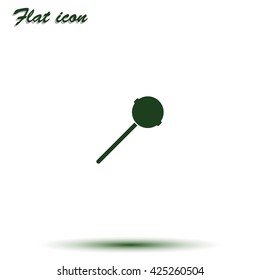 Sweet candy. Lollipop illustration.