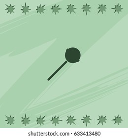 Sweet candy. Lollipop illustration.