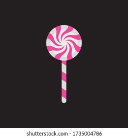 Sweet Candy Lollipop Realistic vector Background template Illustration