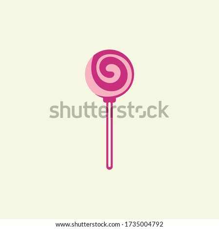Sweet Candy Lollipop Realistic vector Background template Illustration