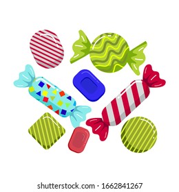 sweet candy with multiple color